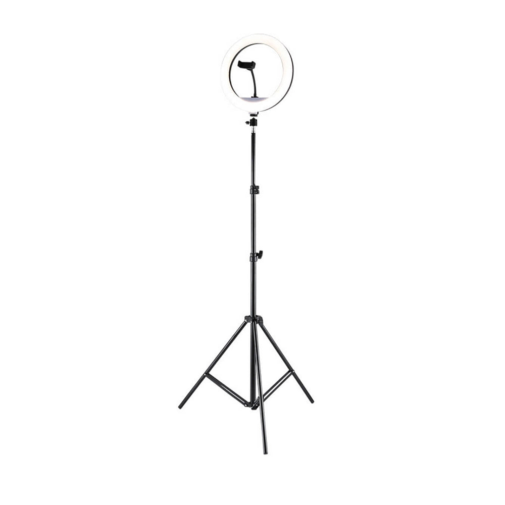 Aro de luz LED con trípode, 10"