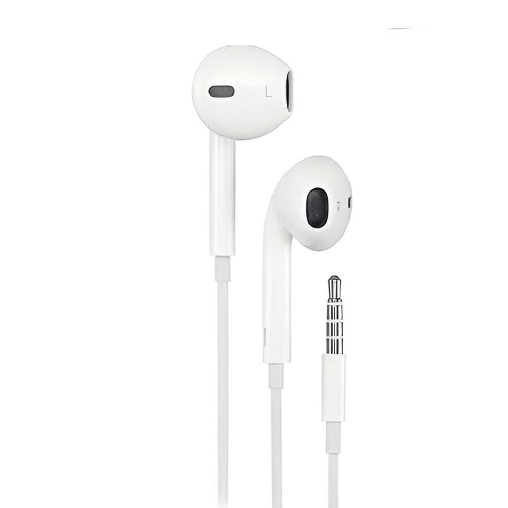 Audífonos alámbricos I5 EarPods, jack 3.5 mm, color blanco