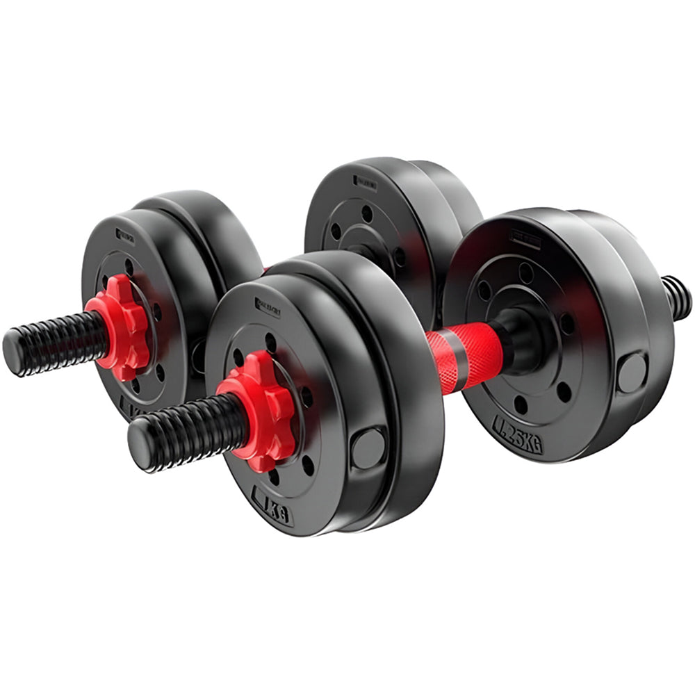 Set de Mancuernas ajustables, pesas con diseño de agarre cómodo, color negro