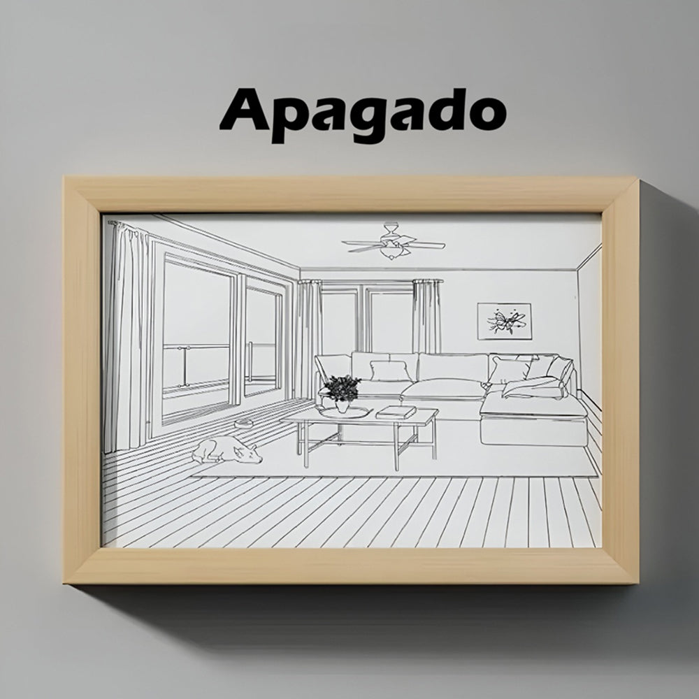 Cuadro de pintura digital de pared con luz LED, con tres iluminaciones, perro tomando el sol