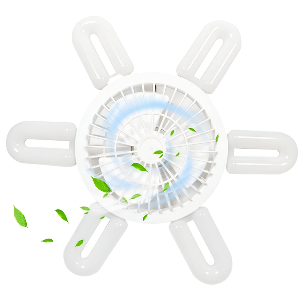 Lámpara de ventilador, luz LED 60W, con control remoto, silencioso, multifuncional