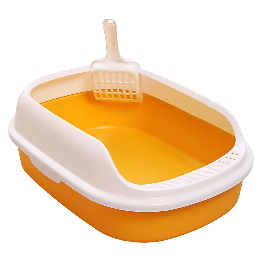 Arenero para gatos de plástico con pala