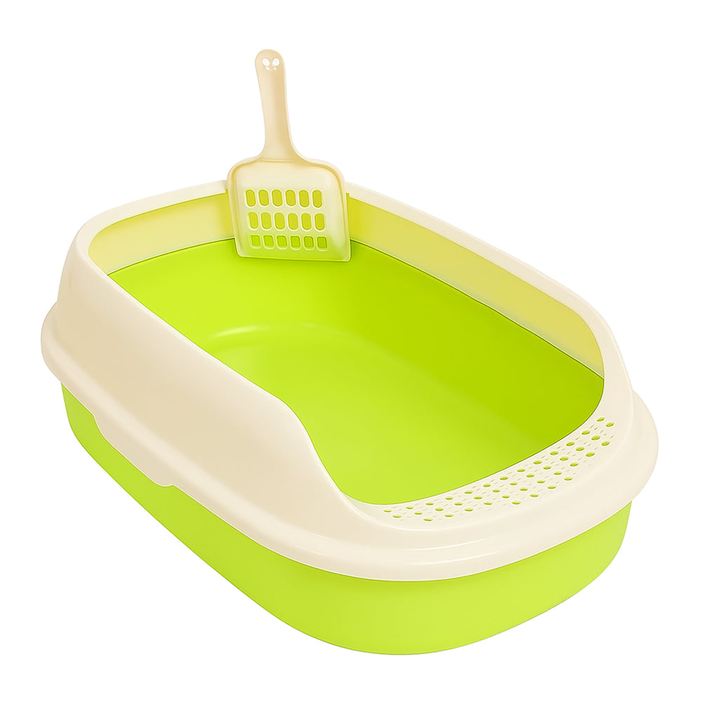 Arenero para gatos de plástico con pala