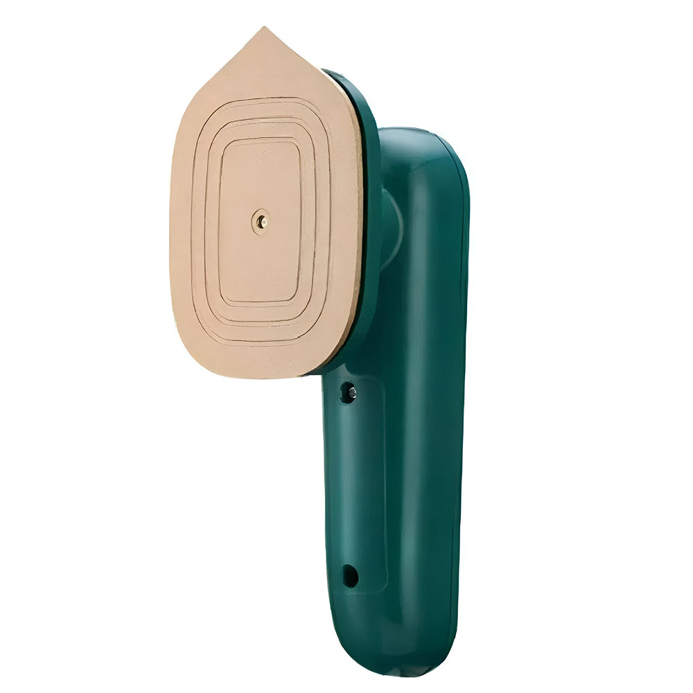 Mini plancha de vapor portátil profesional, con botón de pulverización de agua, color verde