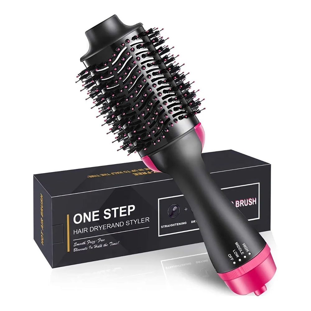 Cepillo secador y voluminizador de cabello de 3 velocidades, peine de aire caliente