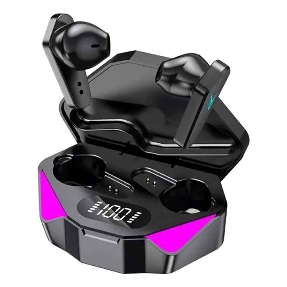 Audifonos X15 Bluetooth para juegos, inalámbricos TWS, negros