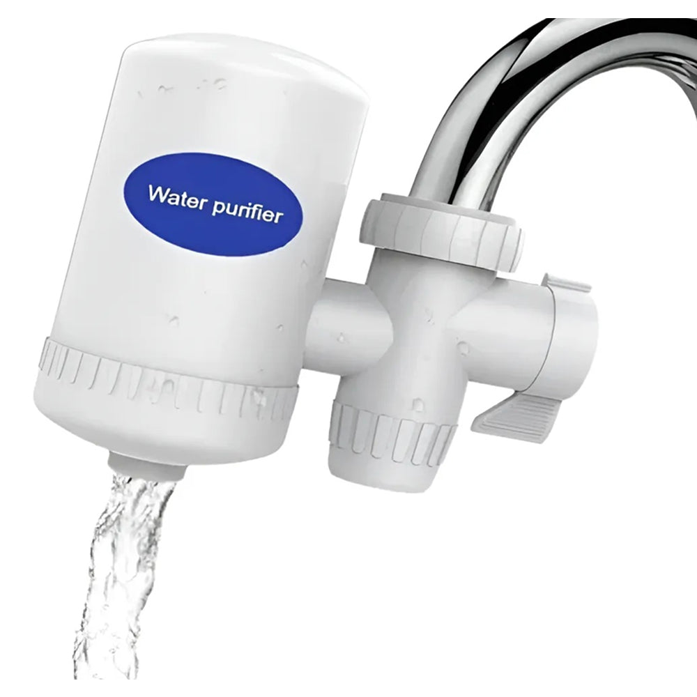 Filtro purificador de agua mediano para grifo, color blanco