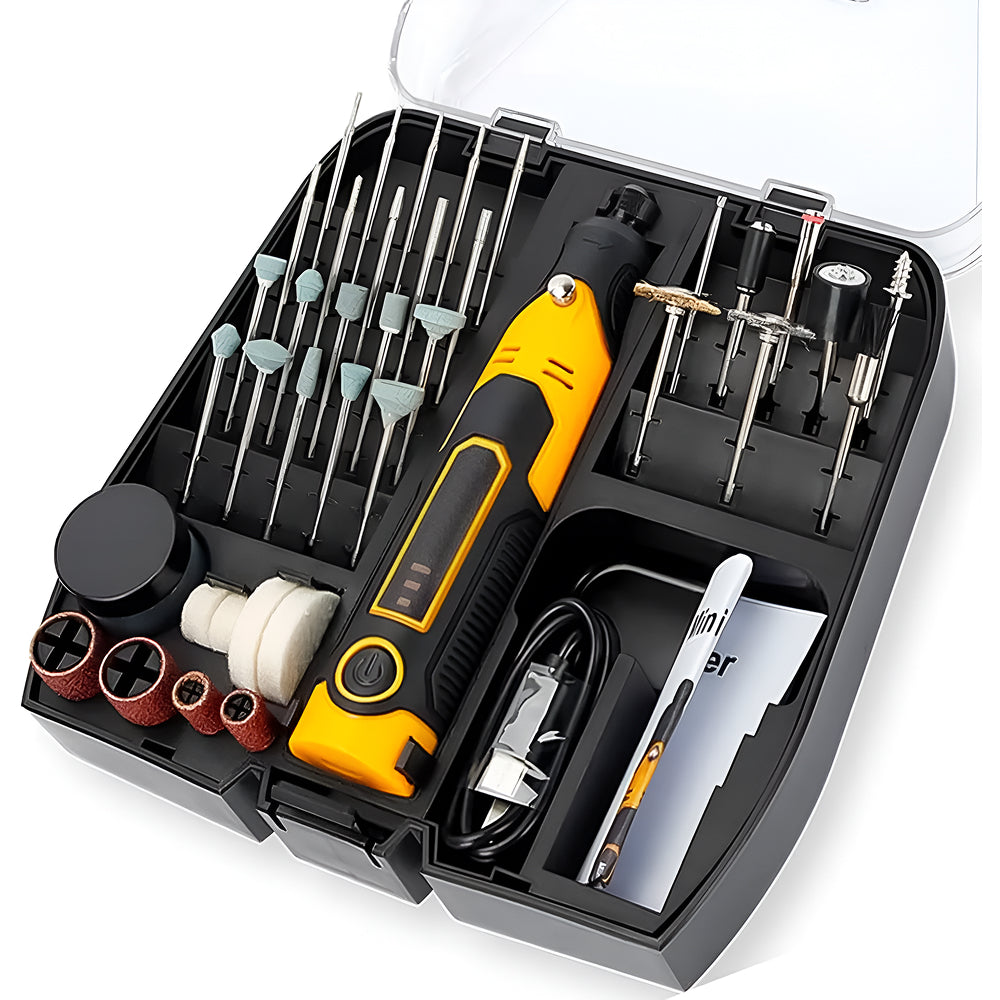Dremel inalámbrico 3.6 V para lijado y pulido de resina impresa en 3D con 57 accesorios