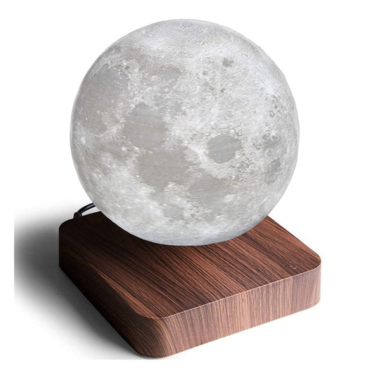 Lámpara de noche con forma de luna flotante giratoria