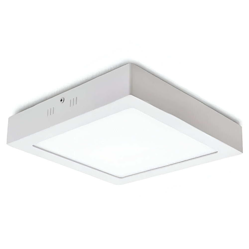 Lámpara LED superficial de panel cuadrado, 18W, luz blanca