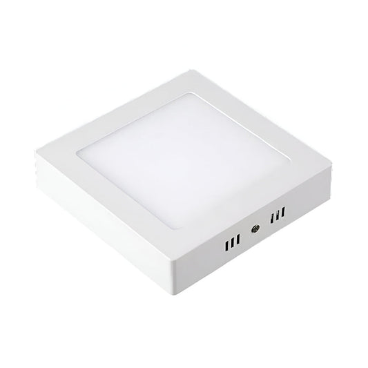 Lámpara LED superficial de panel cuadrado, 18W, luz blanca