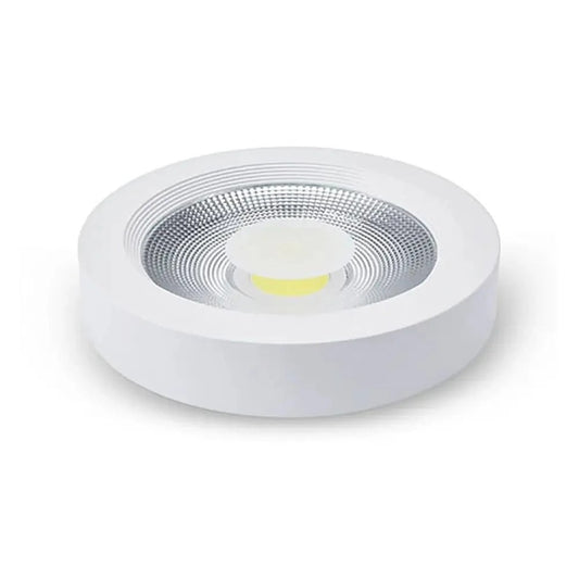 Lámpara LED superficial de panel redondo, 12W, luz blanca