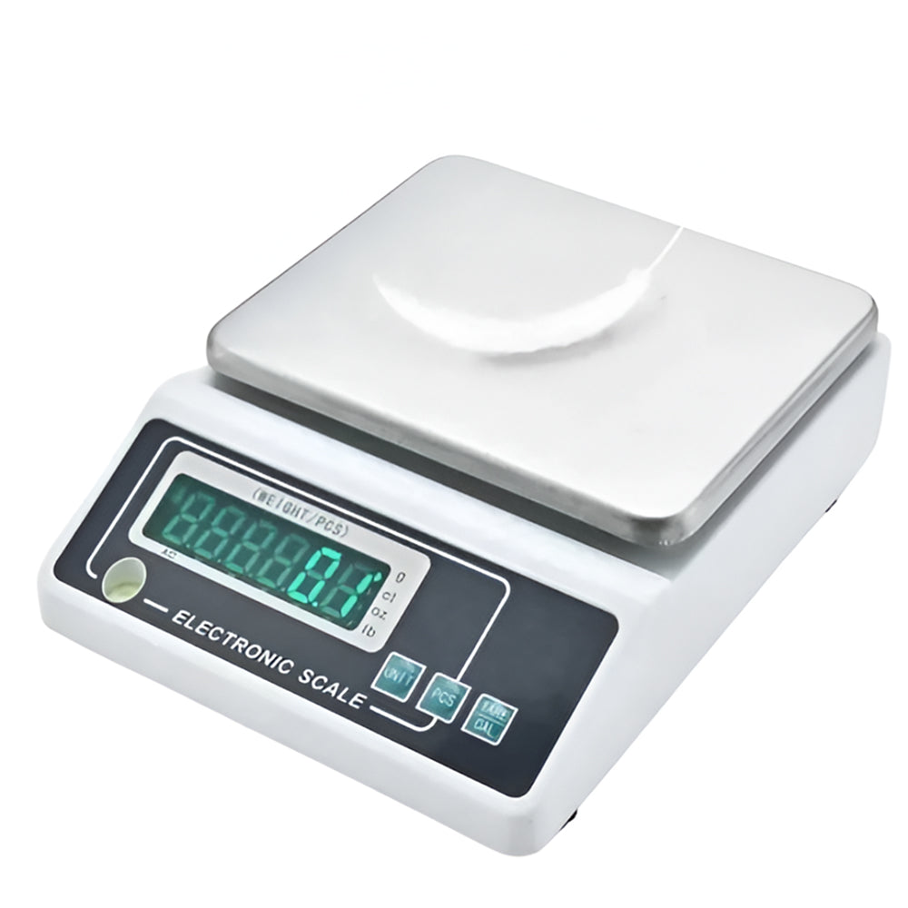 Báscula electrónica Industrial, para joyería, LCD, acero inoxidable