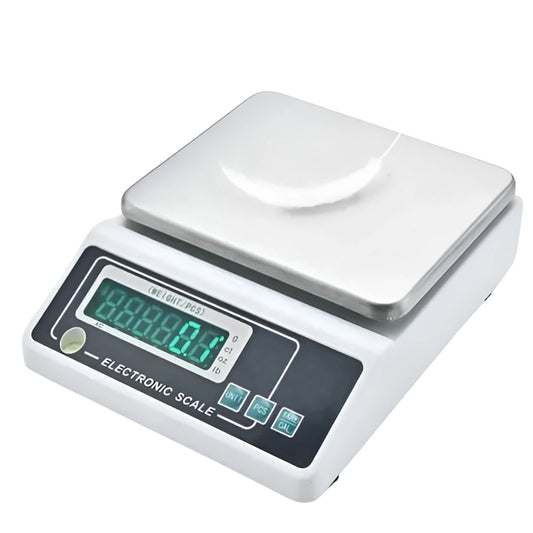 Báscula electrónica Industrial, para joyería, LCD, acero inoxidable