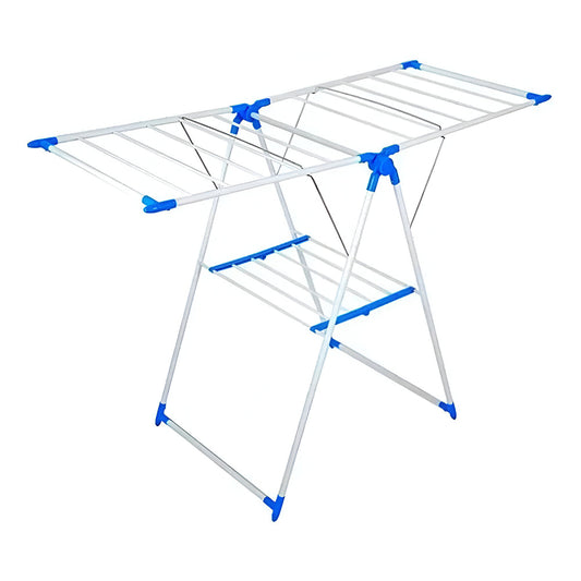 Tendedero plegable de ropa, para uso en interiores y exteriores