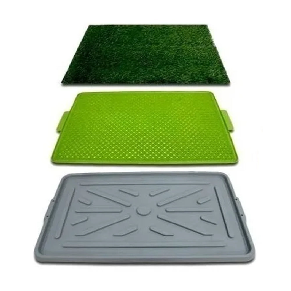 Baño para perros, pad de grama artificial para entrenamiento de perros