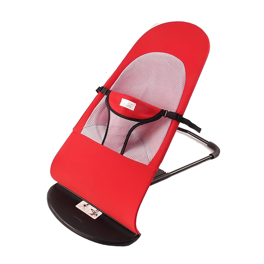 Silla mecedora para mascotas plegable con ajuste de altura, color rojo