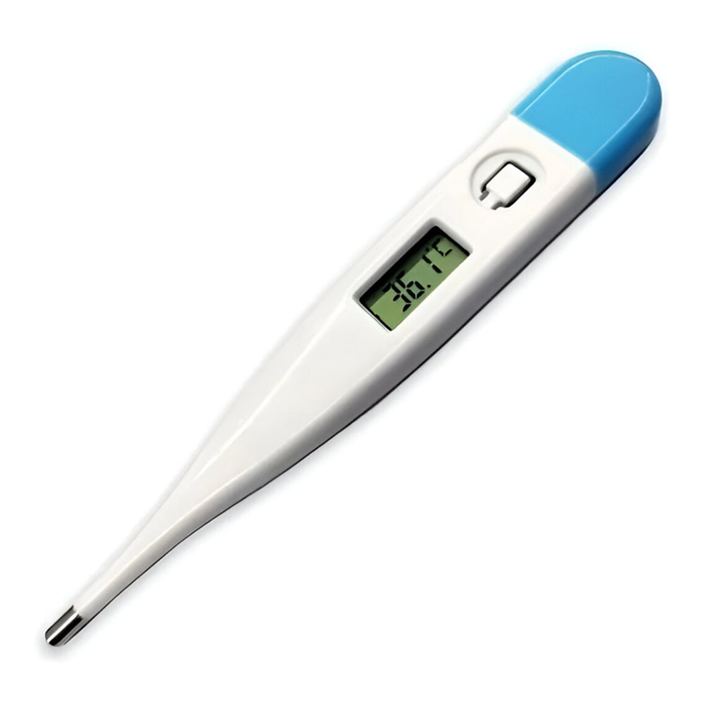 Termometro para medición oral y axilar con pantalla digital, color blanco