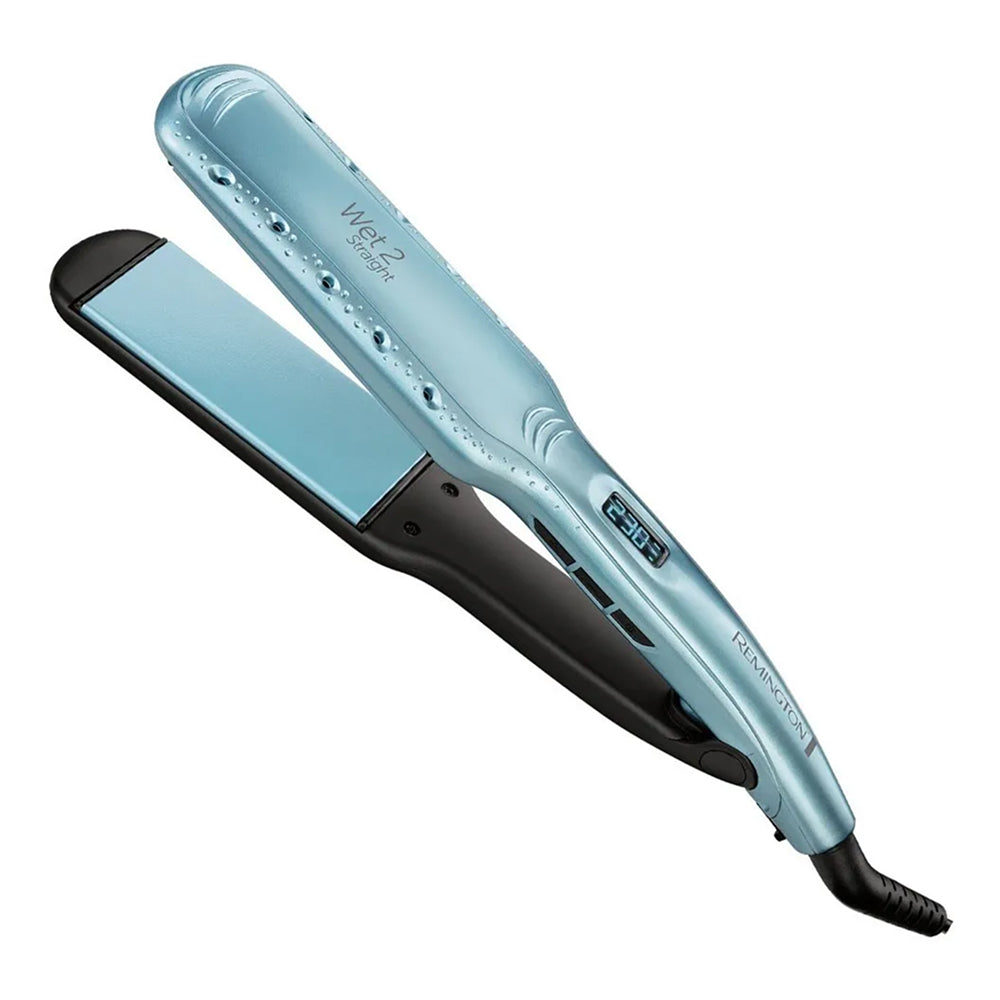 Plancha profesional húmedo seco Remington de placa ancha, color azul