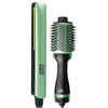 Cepillo secador y plancha de cabello, aguacate con macadamia