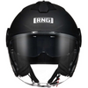 Casco para motocicleta, semi-integral con diseño abierto, color negro, RNG BY-760 talla XL