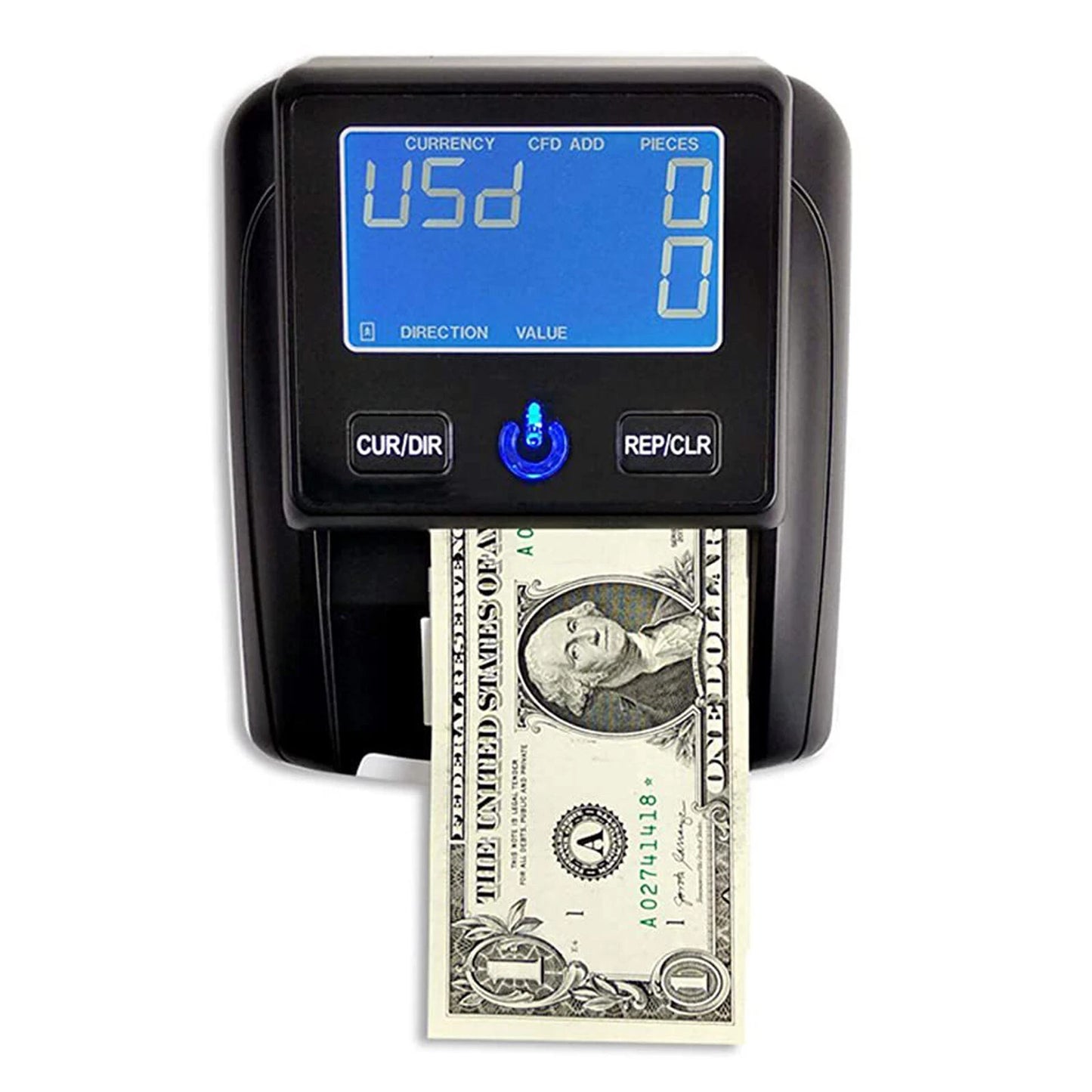 Máquina detectora de billetes falsos, AL- 130A, digital con pantalla azul